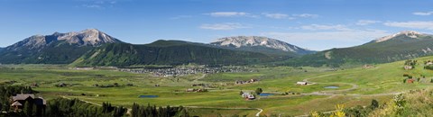Framed Crested Butte, Gunnison County, Colorado Print