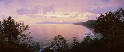 Framed Coastline, Flores Island, Indonesia Print