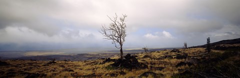 Framed Clouds over volcanic landscape, Hawaii Print
