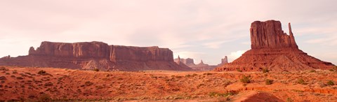 Framed Buttes Rock Formations at Monument Valley Print