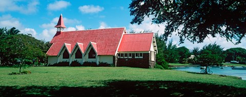 Framed Church in a field, Cap Malheureux Church, Mauritius island, Mauritius Print