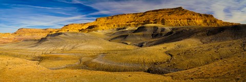 Framed Rock formations in a desert, Grand Staircase-Escalante National Monument, Utah Print