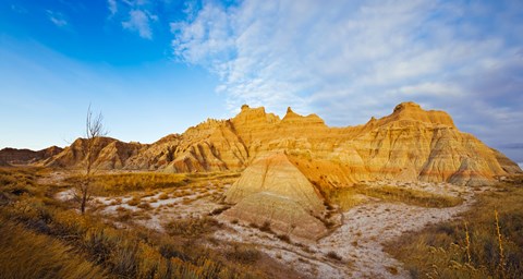 Framed Rock formations on a landscape, Saddle Pass Trail, Badlands National Park, South Dakota, USA Print
