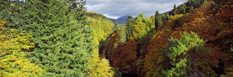 Framed Canyon at Killiecrankie, River Garry, Pitlochry, Perth And Kinross, Scotland Print