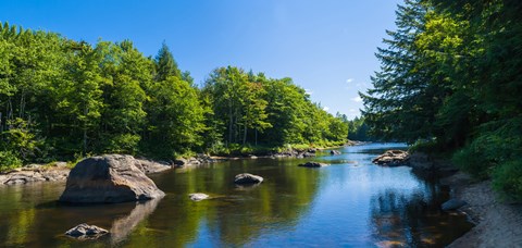 Framed Moose River, New York State Print