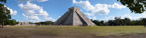 Framed Kukulkan Pyramid, Yucatan, Mexico Print