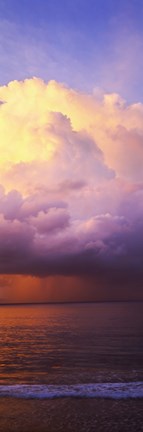 Framed Clouds over the pacific ocean, Hawaii, USA Print