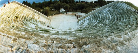 Framed Ancient antique theater in Kas, Antalya Province, Turkey Print
