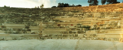Framed Ancient antique theater in Kas at sunset, Antalya Province, Turkey Print