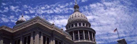Framed Low angle view of the Texas State Capitol Building, Austin, Texas, USA Print