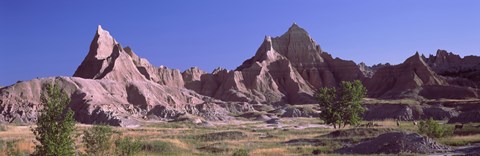 Framed Mountains at Badlands National Park, South Dakota, USA Print