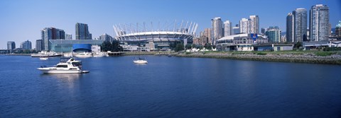 Framed Stadium at the waterfront, BC Place Stadium, Vancouver, British Columbia, Canada 2013 Print