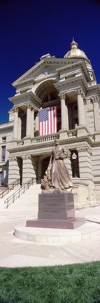 Framed Wyoming State Capitol, Cheyenne, Wyoming, USA (vertical) Print