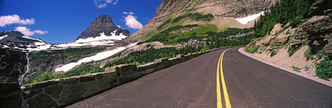 Framed Going-to-the-Sun Road at US Glacier National Park, Montana, USA Print