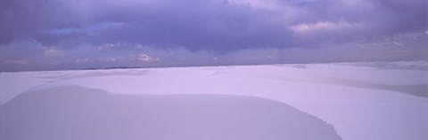 Framed White Sand Dunes in New Mexico Print