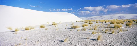 Framed White Sands and Blue Sky, New Mexico Print