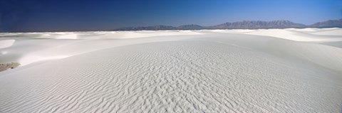 Framed White Sands with Mountains in the Distance, New Mexico Print
