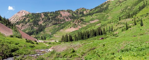 Framed Wilderness area and Snake River, Crested Butte, Colorado, USA Print