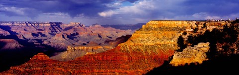 Framed Spectators at the Grand Canyon, Grand Canyon, Grand Canyon National Park, Arizona, USA Print