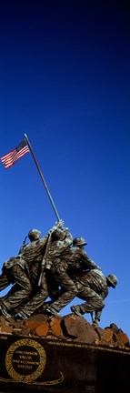 Framed Iwo Jima Memorial at Arlington National Cemetery, Arlington, Virginia, USA Print