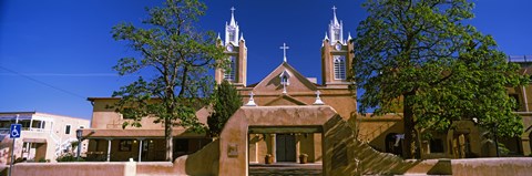 Framed Facade of a church, San Felipe de Neri Church, Old Town, Albuquerque, New Mexico, USA Print