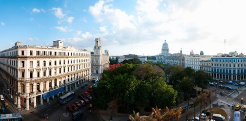 Framed State Capitol Building in a city, Parque Central, Havana, Cuba Print
