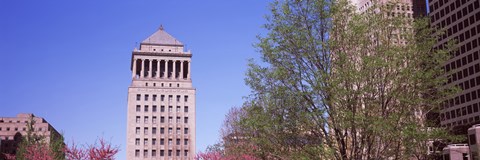 Framed Low angle view of a government building, Civil Courts Building, St. Louis, Missouri, USA Print