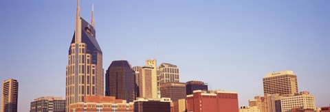 Framed Nashville skyline, Tennessee Print