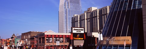 Framed Downtown district of Nashville, Tennessee Print