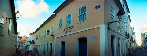 Framed Buildings in a city, Pelourinho, Salvador, Bahia, Brazil Print