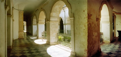 Framed Courtyard of Igreja de Sao Francisco church in Pelourinho, Salvador, Bahia, Brazil Print