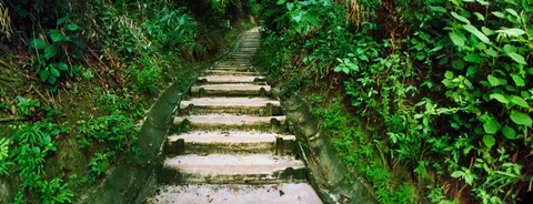 Framed Steps leading to a lighthouse, Morro De Sao Paulo, Tinhare, Cairu, Bahia, Brazil Print