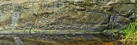 Framed Petroglyphs, Reef Bay, St. John, US Virgin Islands Print