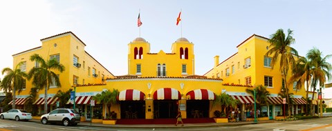 Framed Facade of a hotel, Colony Hotel, Delray Beach, Palm Beach County, Florida, USA Print