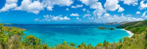 Framed Trunk Bay, Virgin Islands National Park, St. John, US Virgin Islands Print