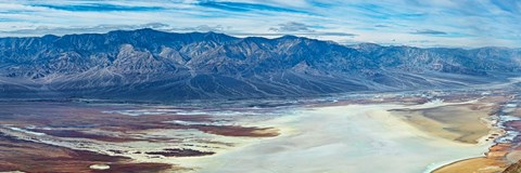 Framed Salt flats viewed from Dantes View, Death Valley, Death Valley National Park, California Print