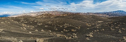 Framed Ubehebe Lava Fields, Ubehebe Crater, Death Valley, Death Valley National Park, California, USA Print