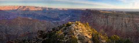 Framed High angle view of Desert Point, South Rim, Grand Canyon, Grand Canyon National Park, Arizona, USA Print