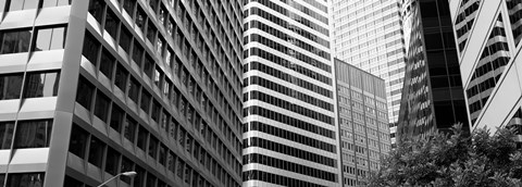 Framed Facade of office buildings, San Francisco, California Print