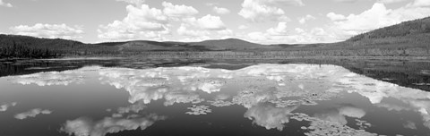 Framed Lake Near Beaver Creek. Yukon Territory, Canada Print