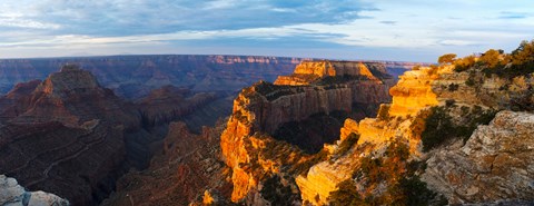 Framed Wotans Throne from Cape Royal, North Rim, Grand Canyon National Park, Arizona, USA Print