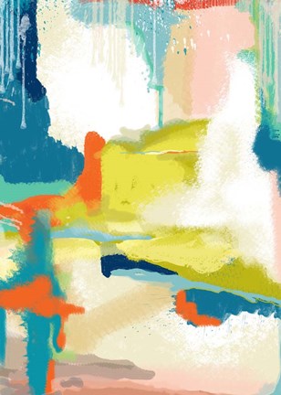 Framed Deconstructed Landscape 2 Print