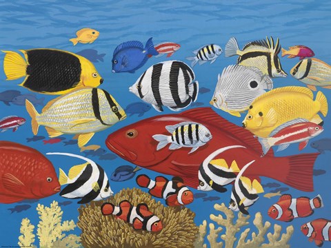 Framed Tropical Frenzy Print