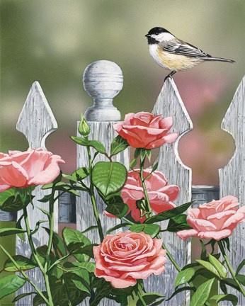 Framed Country Garden Print