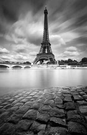 Framed Eiffel Tower Study I Print
