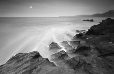 Framed Moonset 2 Print