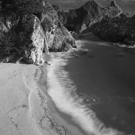 Framed Waterfall Beach Print