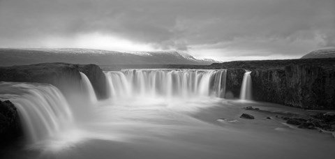 Framed Godafoss Panorama 2 Print