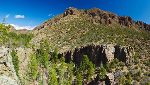 Framed Panorama of Dome Wilderness, San Miguel Mountains, Santa Fe National Forest, New Mexico, USA Print