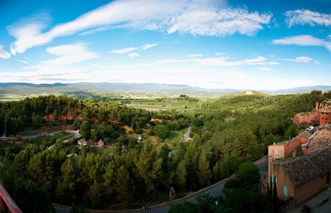 Framed Clouds over a field, Roussillon, Vaucluse, Provence-Alpes-Cote d&#39;Azur, France Print